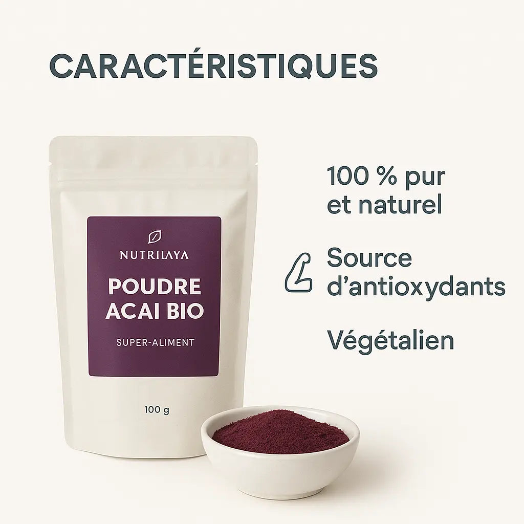 Poudre d’Açaï Bio – Baies d’Açaï en poudre
