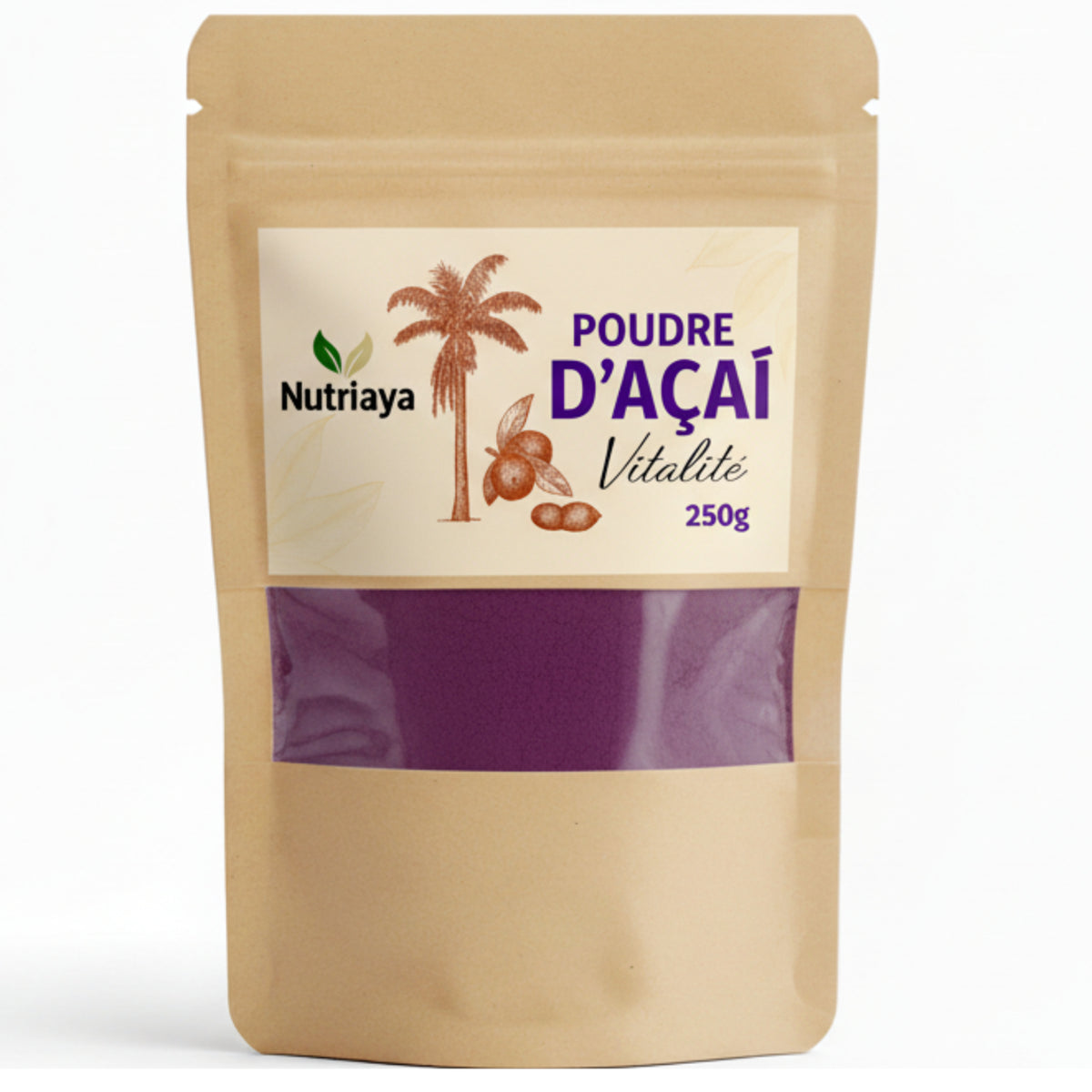 Poudre d'Açaï Bio - Riche en Antioxydants Naturels