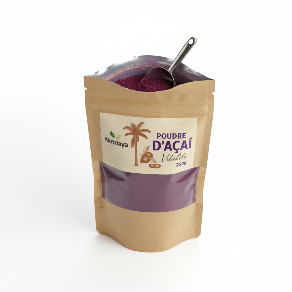 Poudre d'Açaï Bio - Riche en Antioxydants Naturels